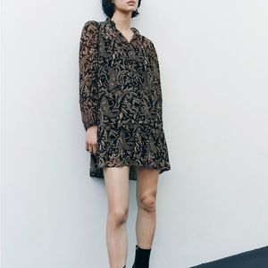 ZARA printed short dress size M